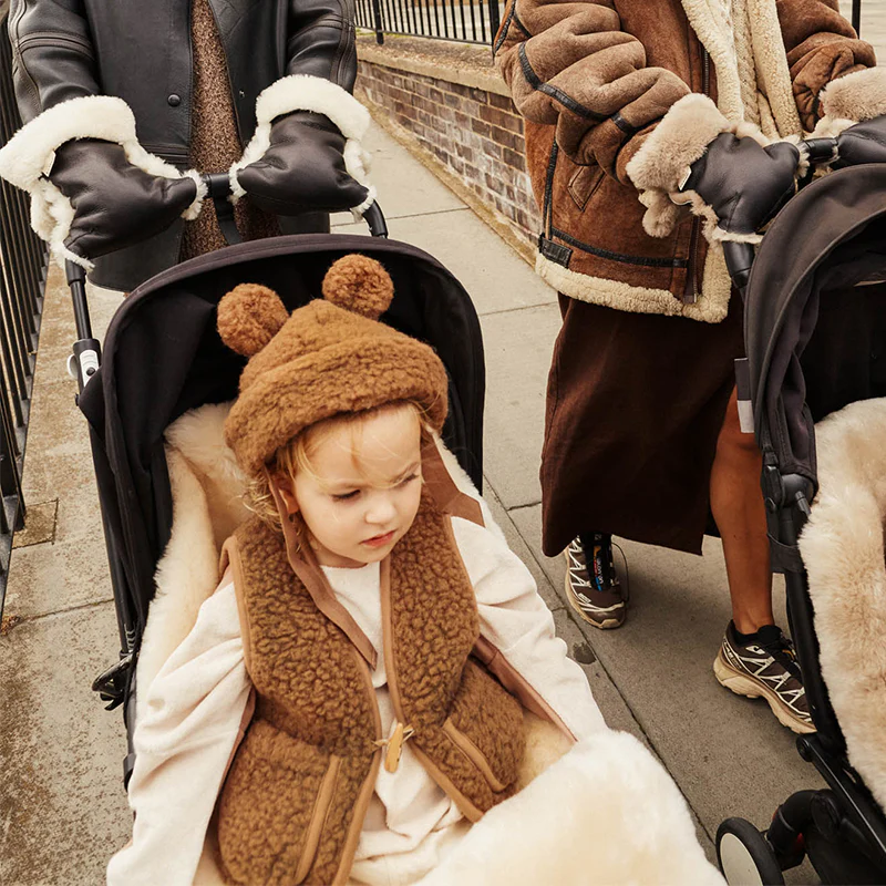 BINIBAMBA  Schaffell Kinderwagen Fusssack  Milk - Image 13