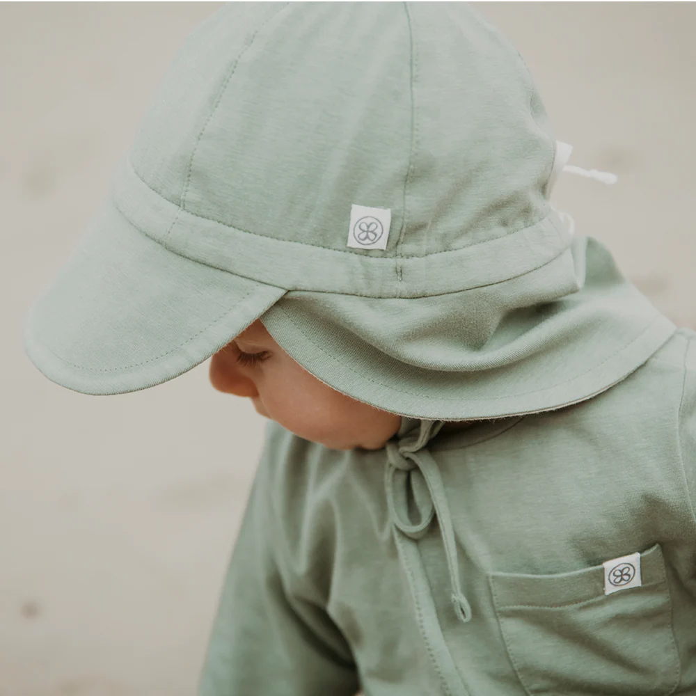 Cloby Wendbarer UV-Sonnenhut Olive Green/Sandy - Image 11