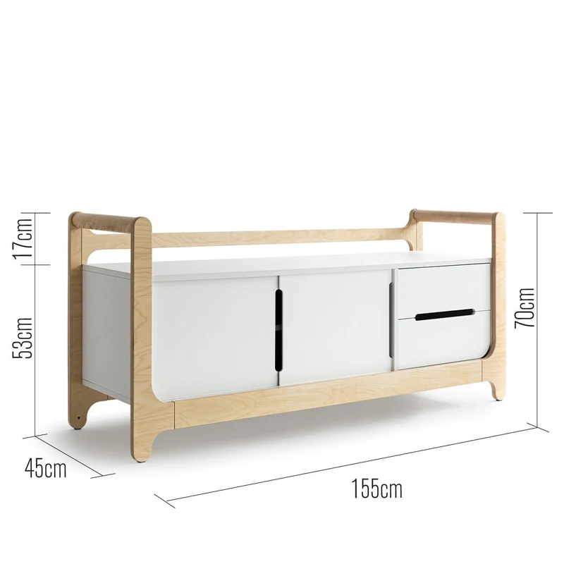 Rafa Kids  Sitzbank mit Stauraum H  Weiss - Image 8
