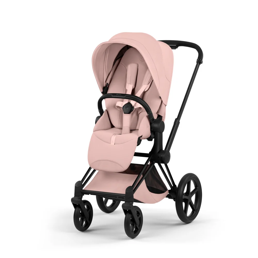 Cybex  Priam Style Matt Black/Peach Pink - Image 2