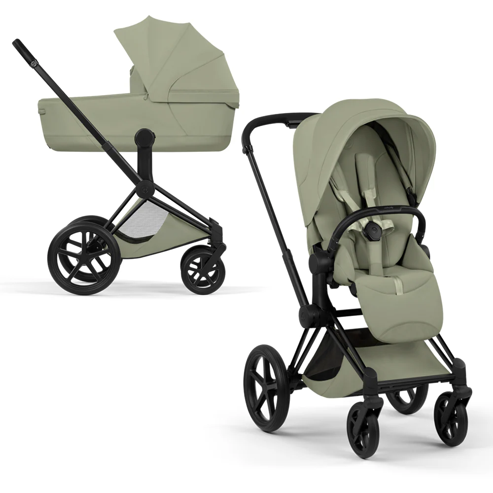 Cybex  Priam Style Matt Black/Sage Green