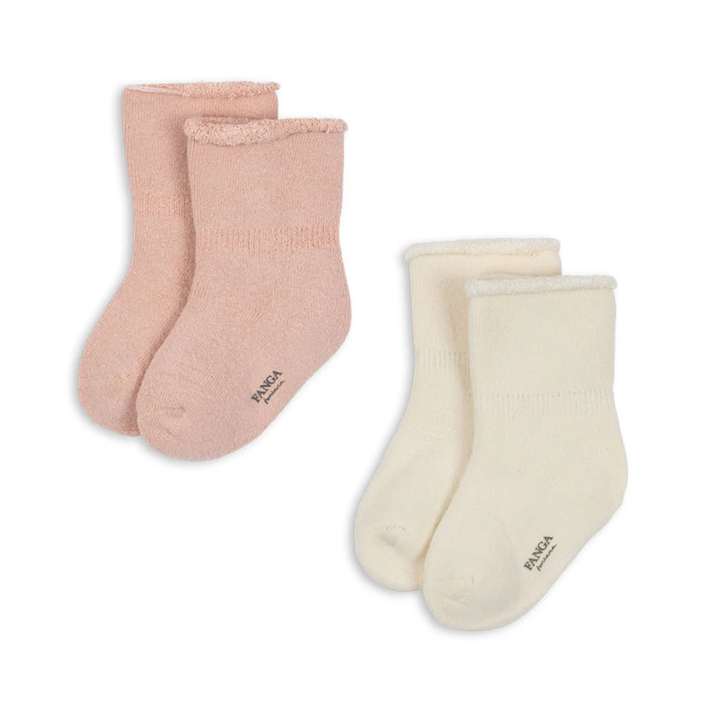 Fanga Fontana Baby Socken 'Vicino' Cameo Rose