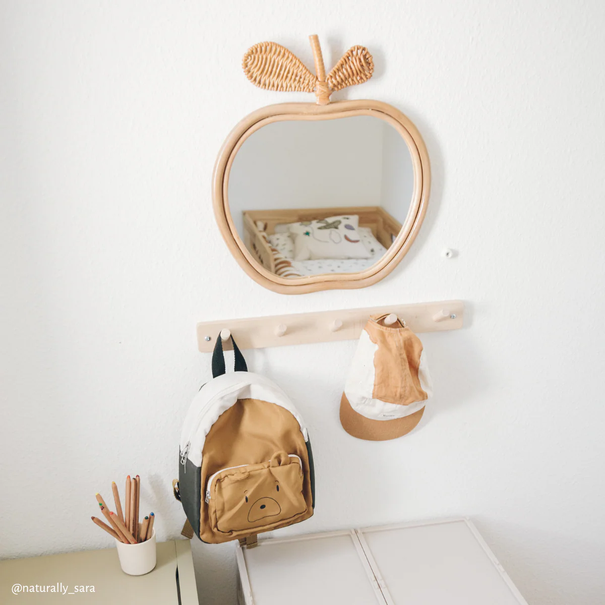 Ferm Living  Spiegel 'Apple'  Natural - Image 2