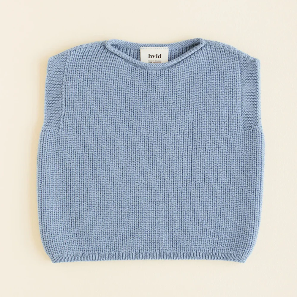 Hvid  Baby Strickweste 'Harvey' Light Blue