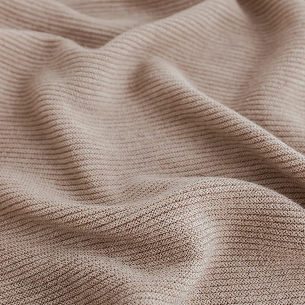 Hvid  Babydecke 'Gust'  Sand - Image 5