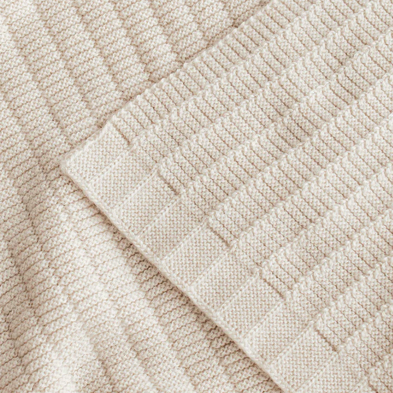 Hvid  Babydecke 'Ida' Cream - Image 3