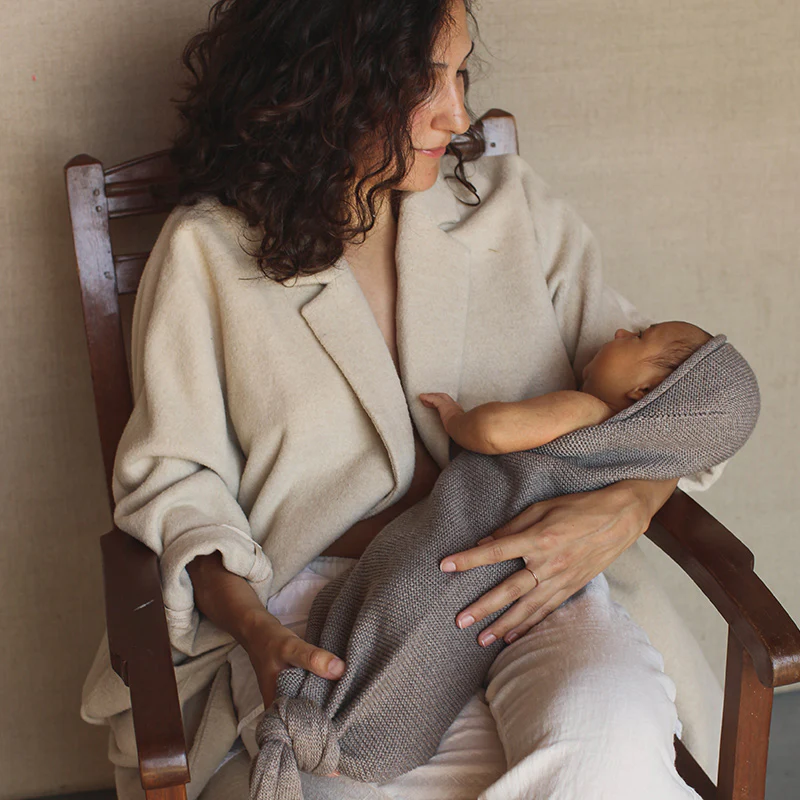 Hvid  Strick Cocoon  Otter - Image 3