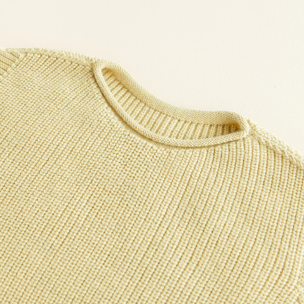 Hvid  Kinder Strickweste 'Harvey'  Light Yellow - Image 3