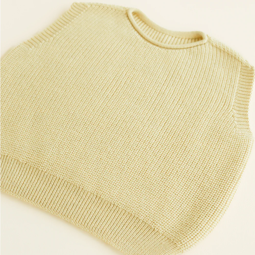 Hvid  Kinder Strickweste 'Harvey'  Light Yellow - Image 4