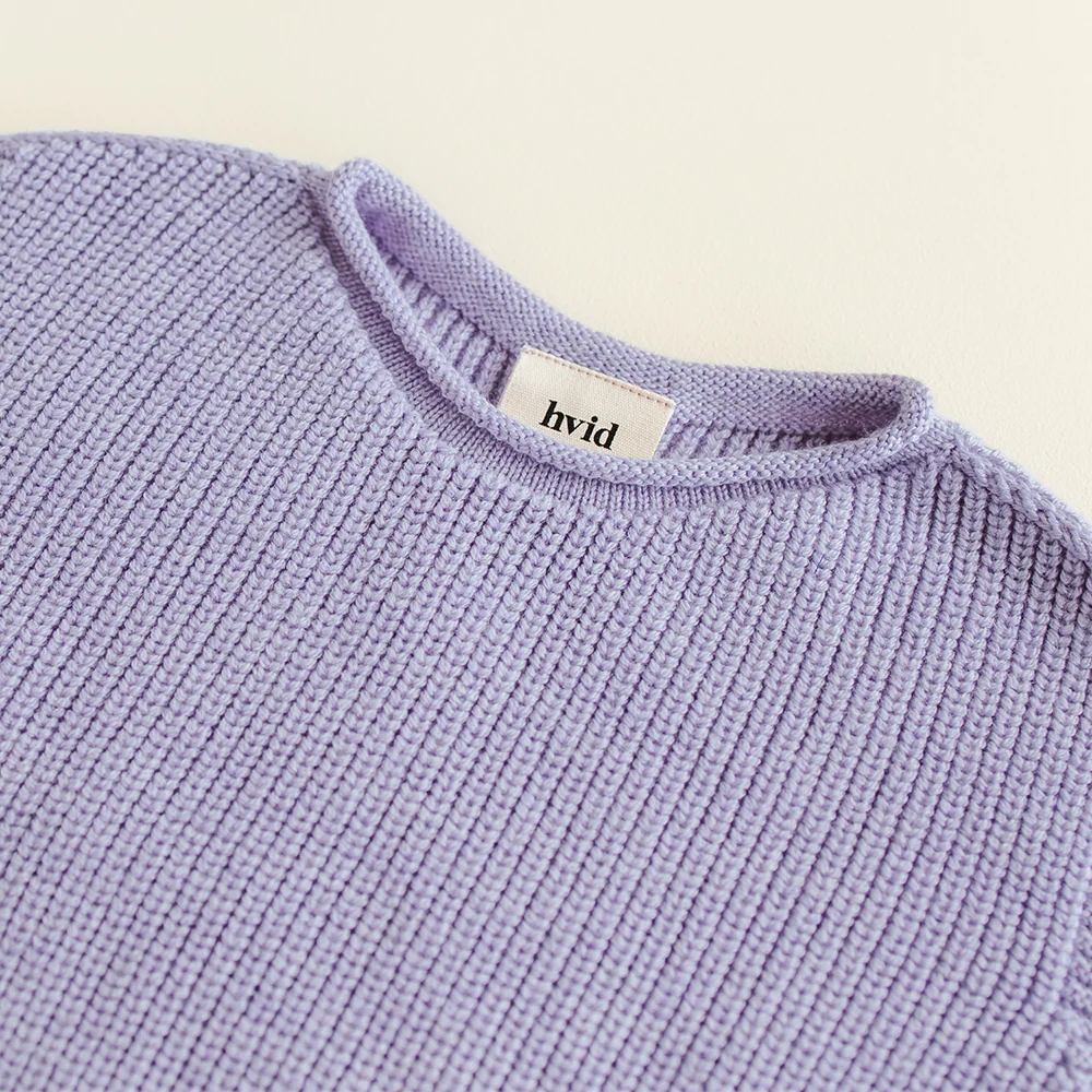 Hvid  Kinder Strickweste 'Harvey'  Lilac - Image 7