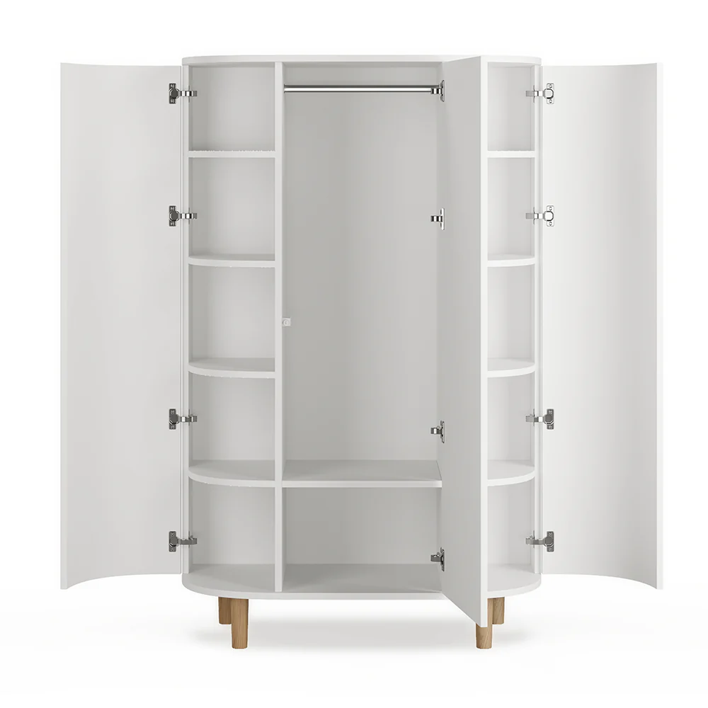 Kas Kopenhagen Kleiderschrank 'Kai' White - Image 3