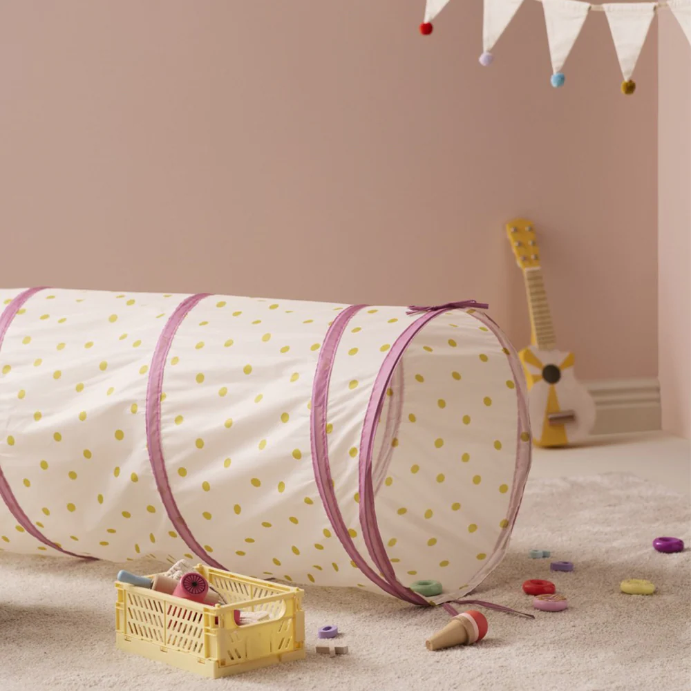 Kids Concept  Spieltunnel  'Punkte' Rosa - Image 2