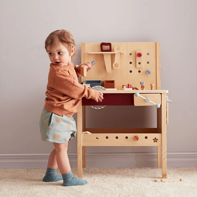 Kids Concept  Werkbank  Natur/Multi - Image 2