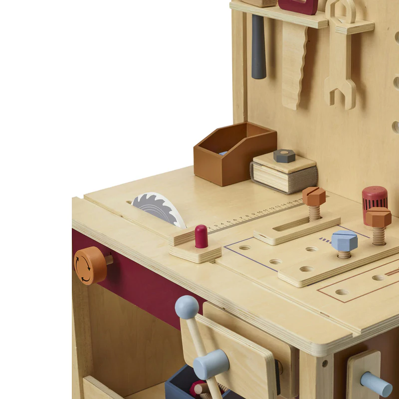 Kids Concept  Werkbank  Natur/Multi - Image 3