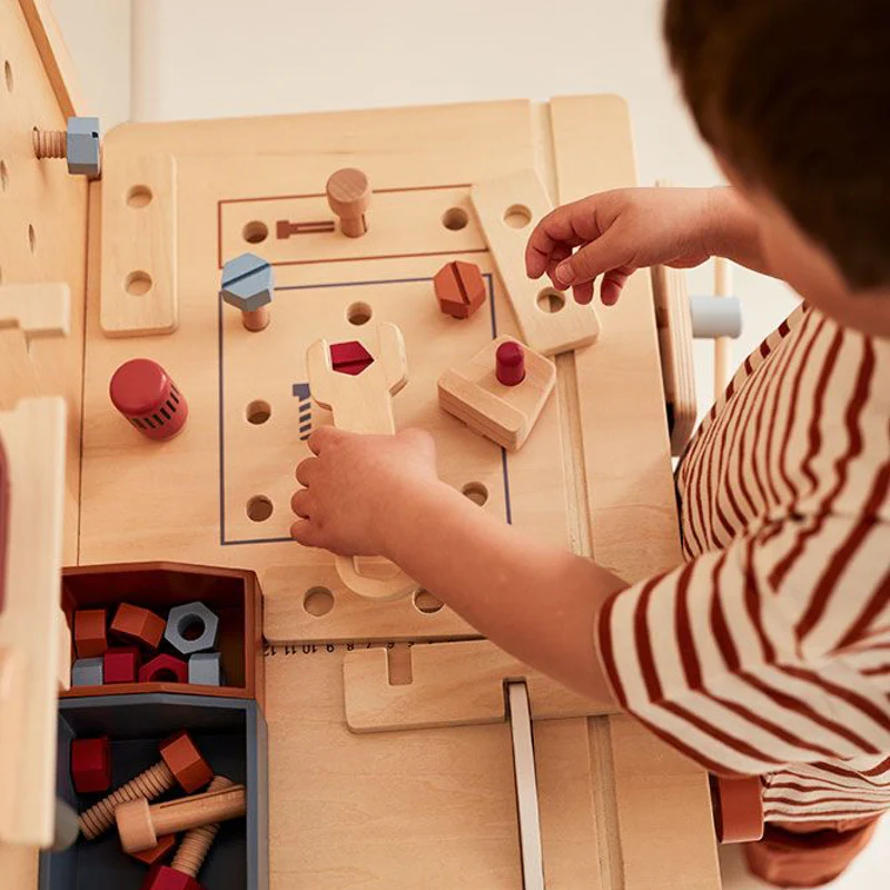 Kids Concept  Werkbank  Natur/Multi - Image 4