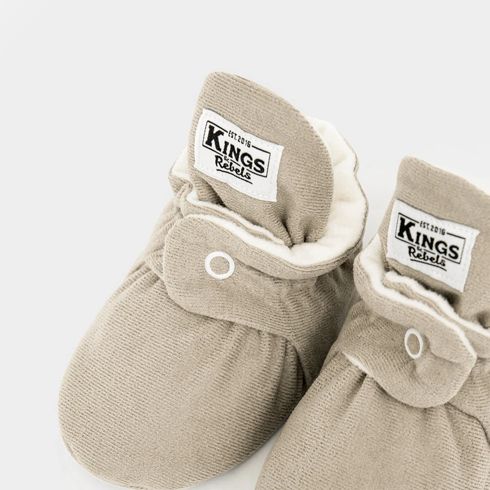 Kings & Rebels Baby Booties 'Gamuza' Ivory - Image 13