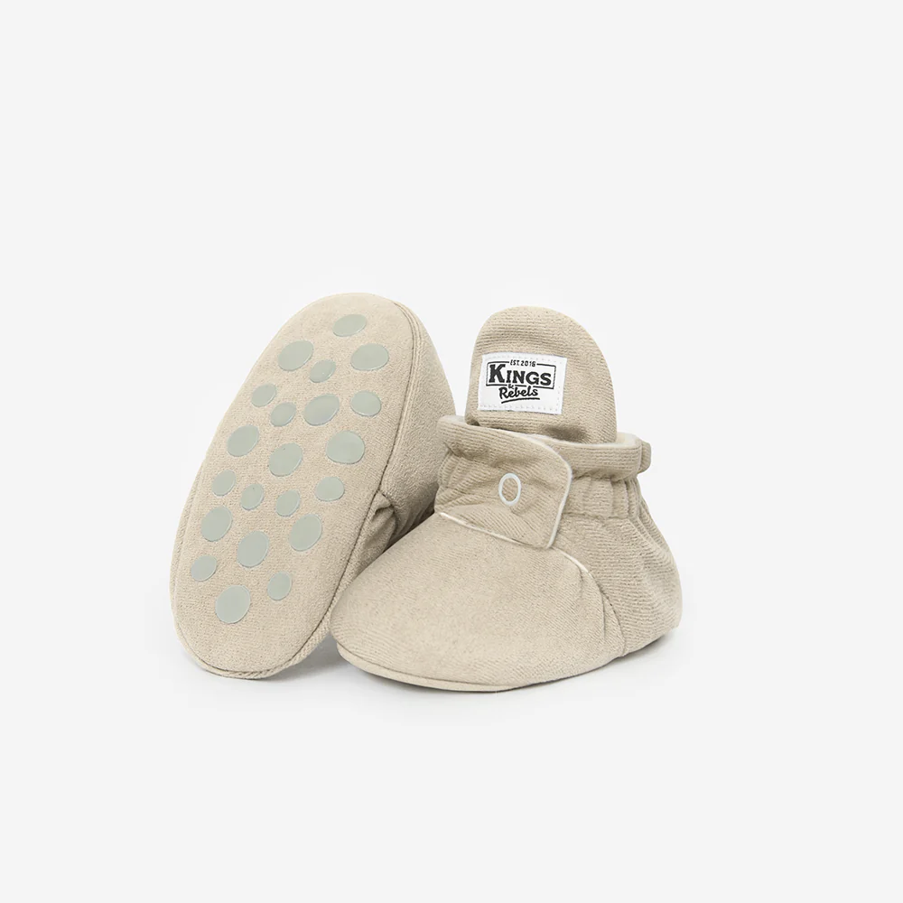 Kings & Rebels Baby Booties 'Gamuza' Ivory - Image 3