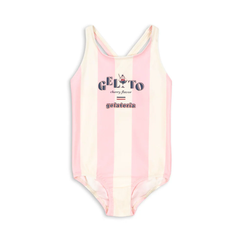 Konges Sløjd Badeanzug 'Pomia' Candy Rose Stripe