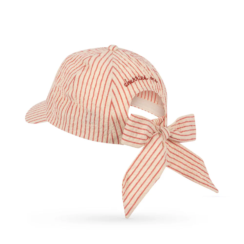 Konges Sløjd Cap 'Ellie Bow' Amour Stripe - Image 5