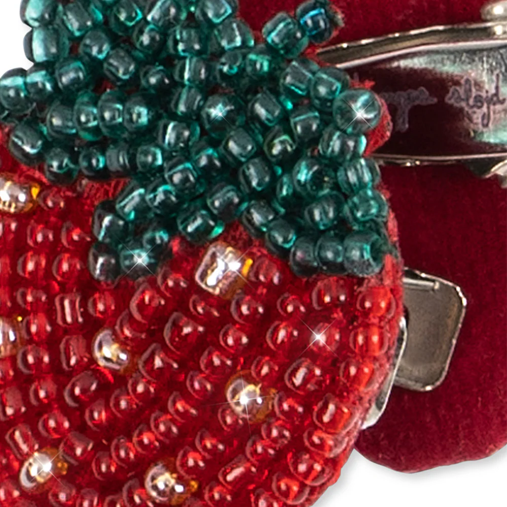 Konges Sløjd Haarclips mit Perlen Strawberry - Image 5