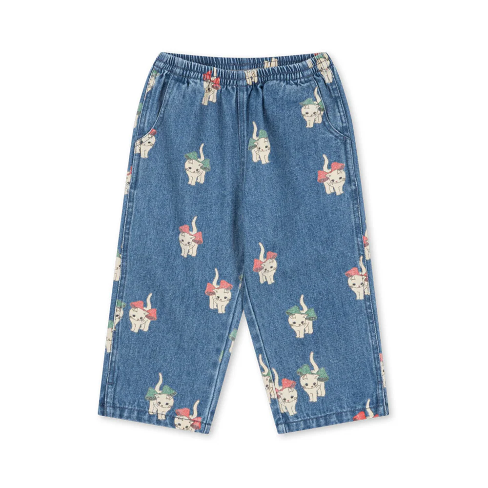 Konges Sløjd Jeans 'Magot' Bow Kitty Denim