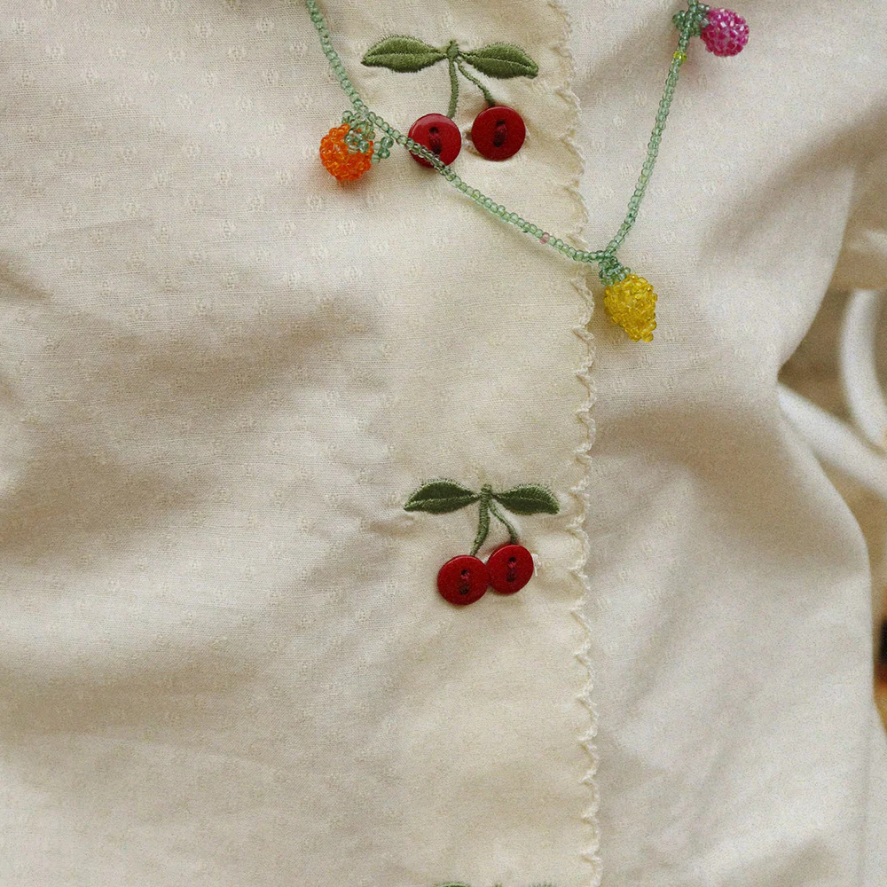 Konges Sløjd Kleid 'Evia' Cherry Cloud Cream - Image 4