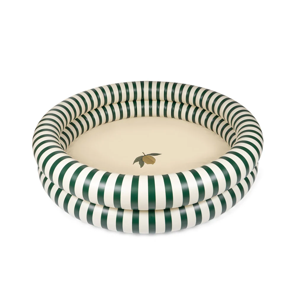 Konges Sløjd Planschbecken 'Basic' Gross Ø 160 cm Green Stripes