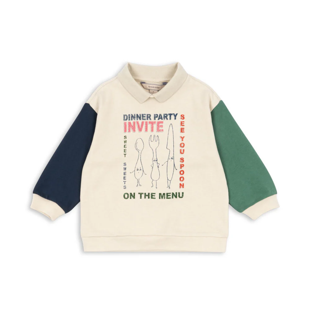 Konges Sløjd Polo Sweatshirt 'Spotty' Multicolor