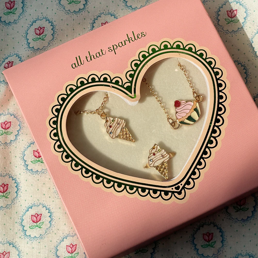 Konges Sløjd Schmuckset 'Sweet' Gold - Image 2