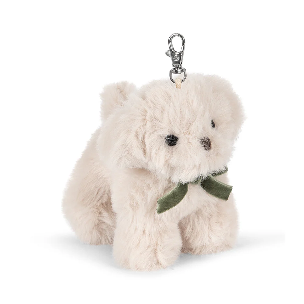 Konges Sløjd Taschenanhänger 'Animal' Off White Puppy