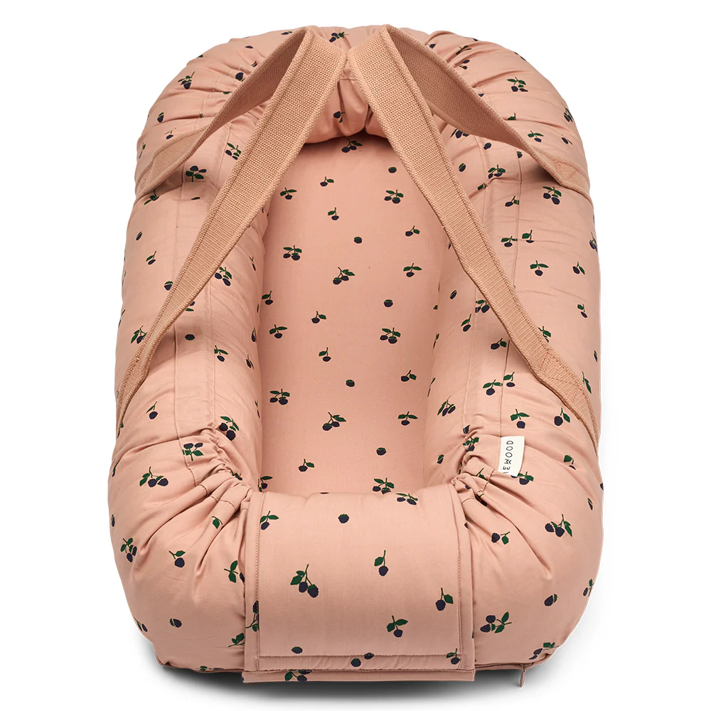 Liewood Babynest 'Gro' Mini Berry/Pale Tuscany - Image 2