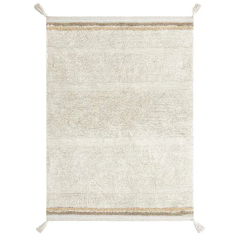 Lorena Canals Baumwollteppich 'Bloom' Waschbar Natural