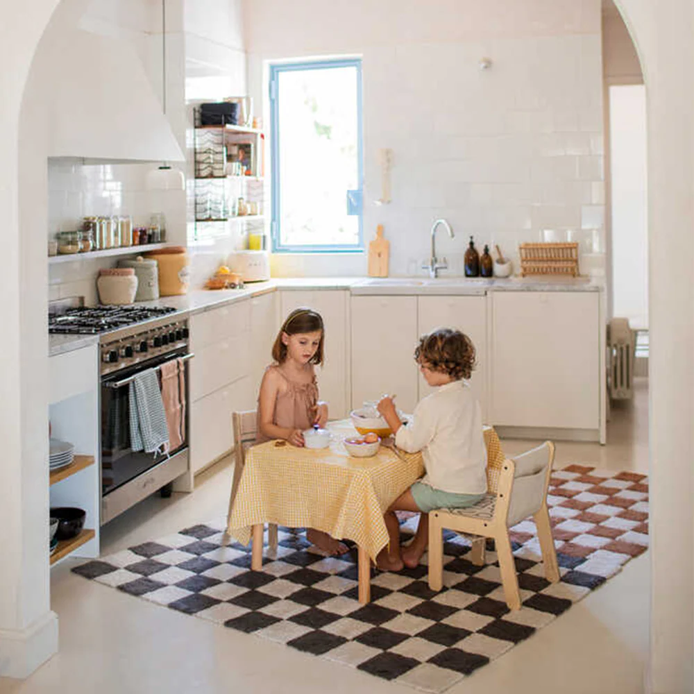 Lorena Canals waschbarer Baumwollteppich 'Kitchen Tiles' Toffee - Image 3