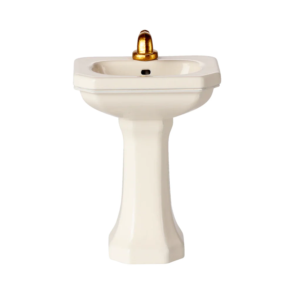 Maileg  Badezimmer-Waschbecken 'Maus' Off White
