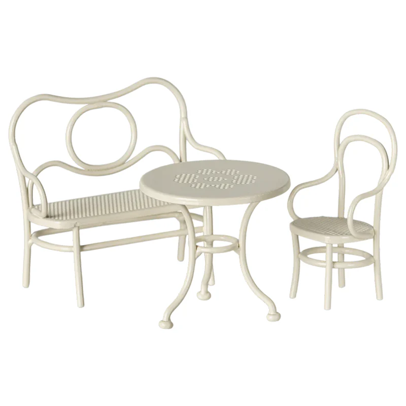 Maileg Café-Möbel Set 'Maus' Klein Off White