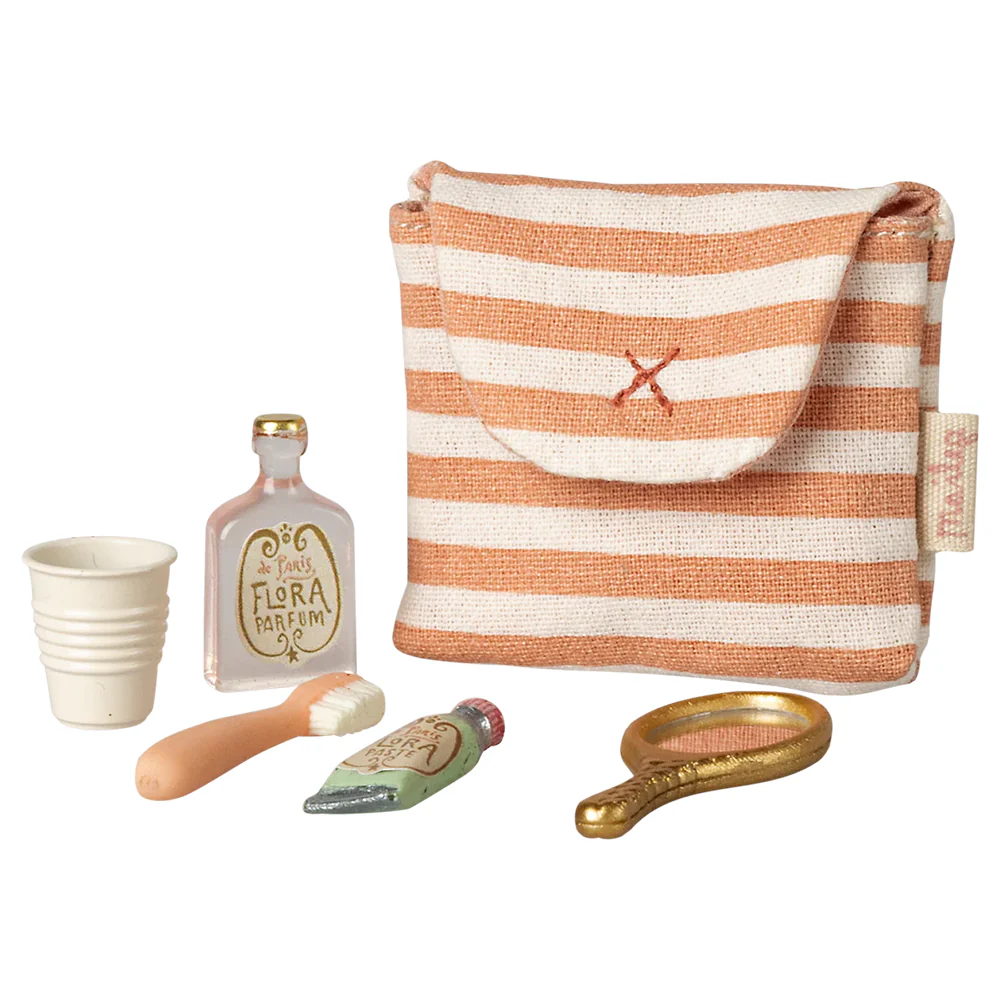 Maileg Necessaire mit Inhalt 'Mouse' Coral