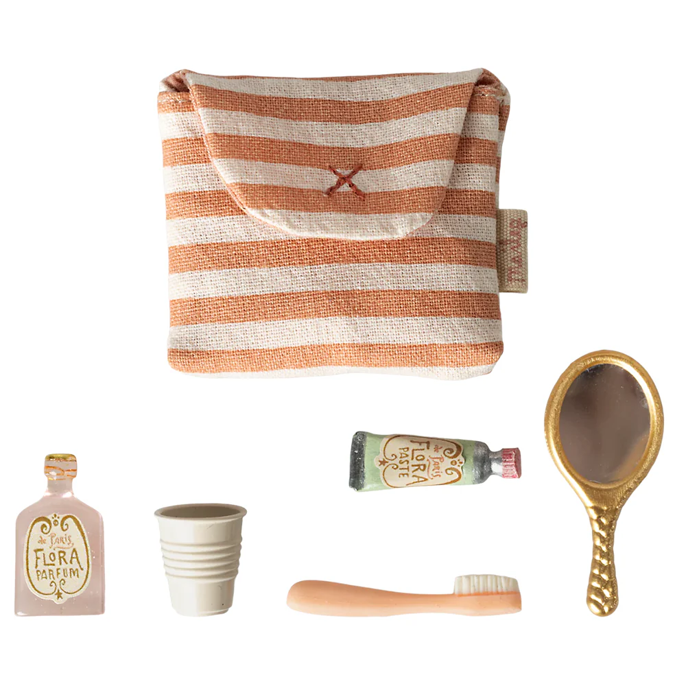 Maileg Necessaire mit Inhalt 'Mouse' Coral - Image 2