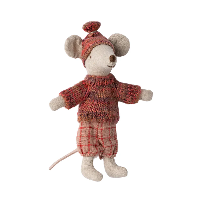 Maileg 'Wintermaus mit Ski' Grosse Schwester Rose - Image 3