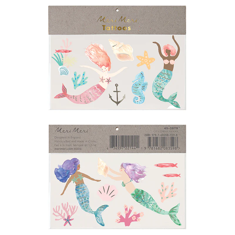 Meri Meri Kindertattoos 'Meerjungfrau'