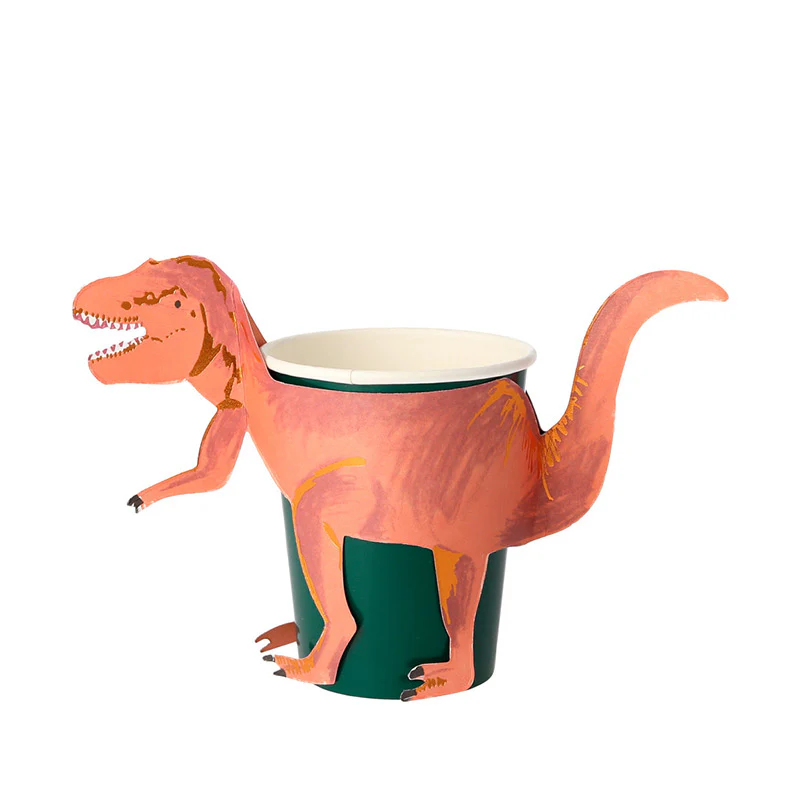 Meri Meri Party Becher T-Rex