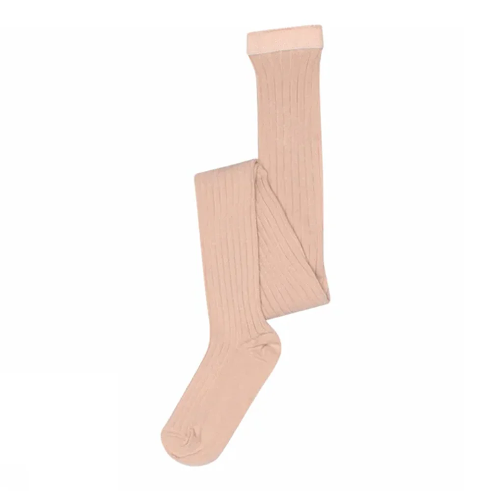 MP Denmark  Rippstrumpfhose aus Baumwolle Rose Dust