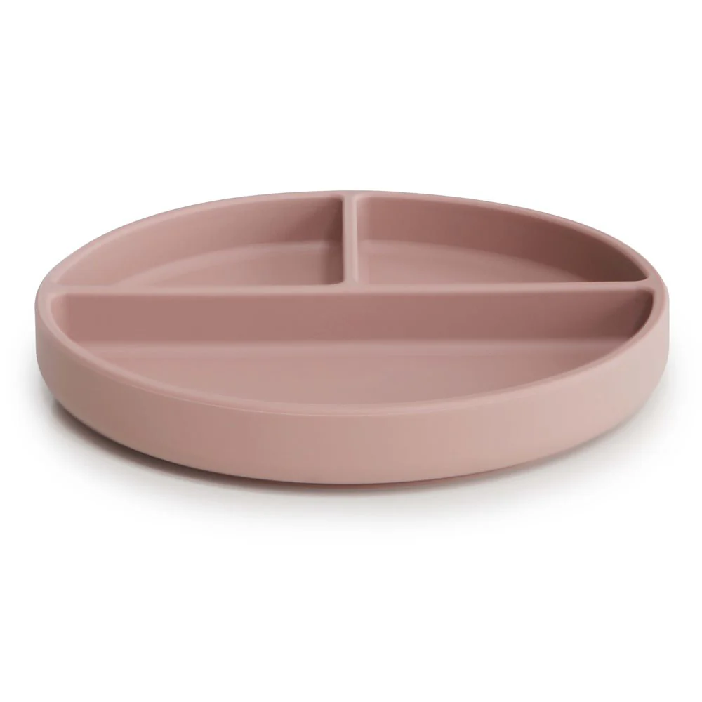 Mushie Silikon Teller mit Saugnapf Blush - Image 3