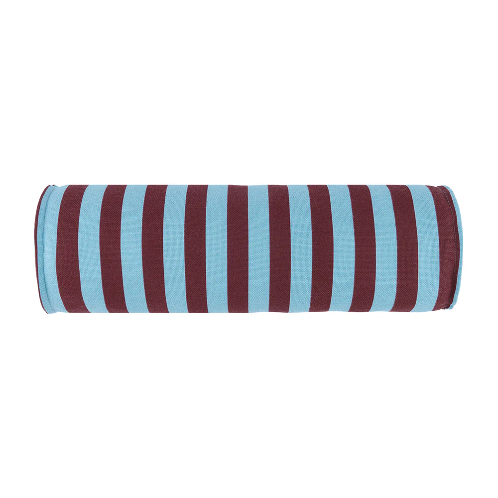 Nobodinoz Kissen 'Vibes' Burgundy Blue Stripes - Image 2