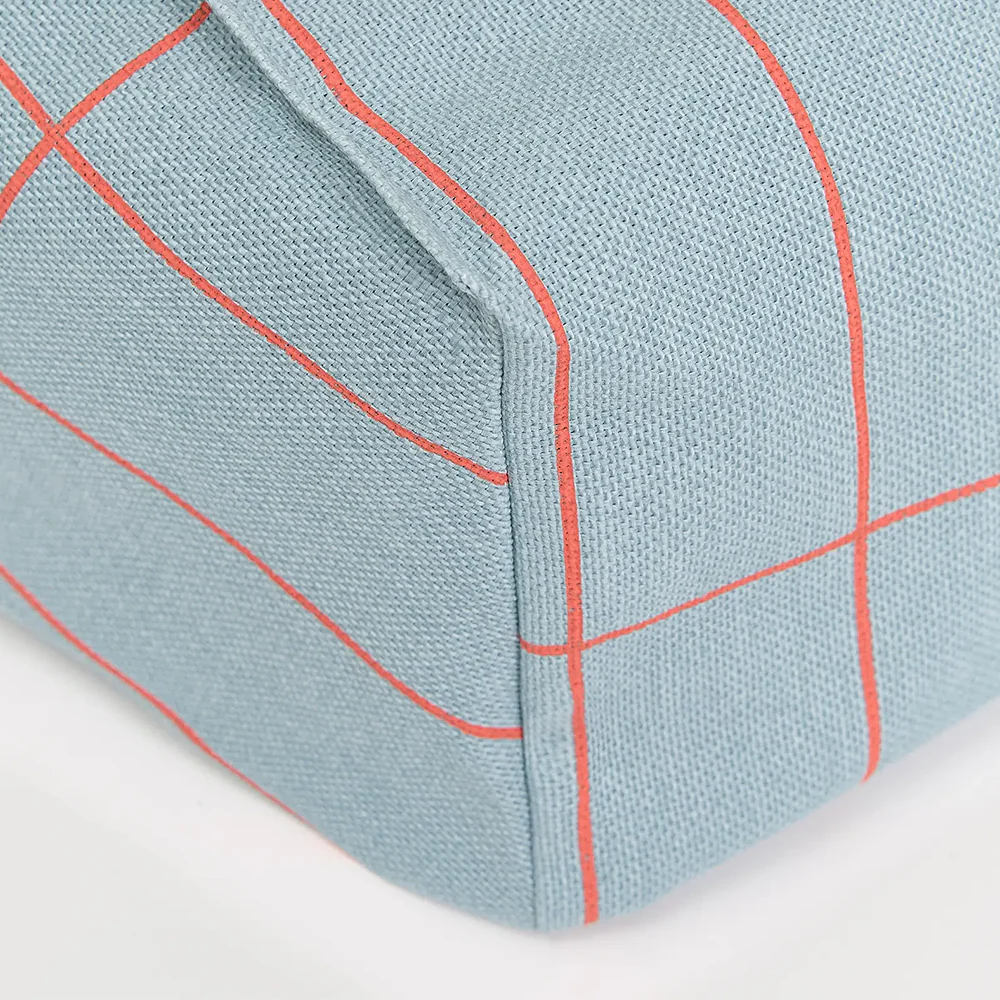 Nobodinoz Armchair Sitzsack 'Vibes' Blue Red Grid - Image 2