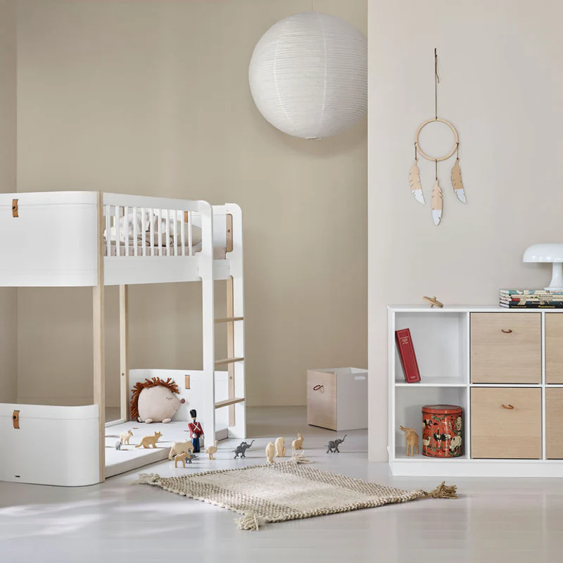 Oliver Furniture  Wood Mini+ Halbhohes Hochbett  Weiss/Eiche - Image 4