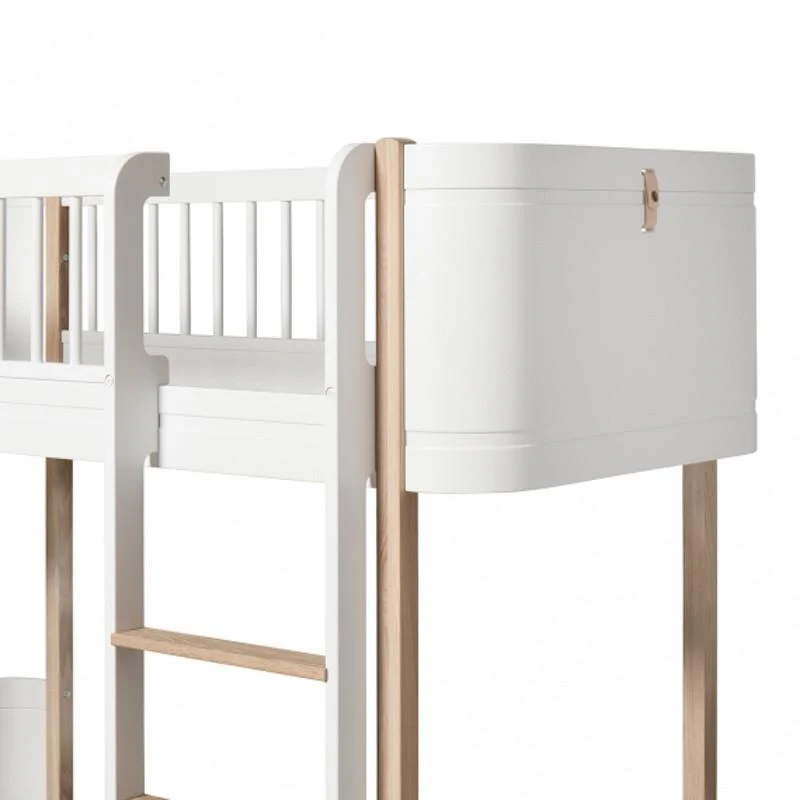 Oliver Furniture  Wood Mini+ Halbhohes Hochbett  Weiss/Eiche - Image 5