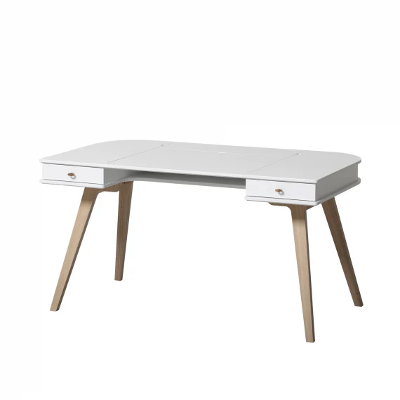 Oliver Furniture  Kinder Schreibtisch Wood 66cm  Weiss/Eiche - Image 3