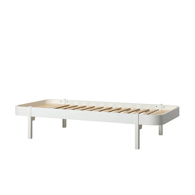Oliver Furniture  Wood Lounger Bett 90 x 200 cm  Weiss - Image 3