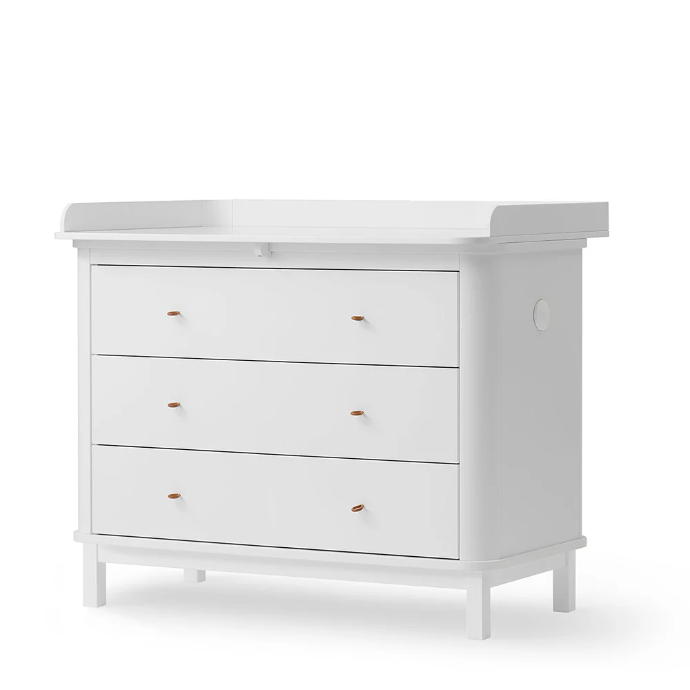 Oliver Furniture Wood Wickelkommode mit 3 Schubladen Weiss - Image 2