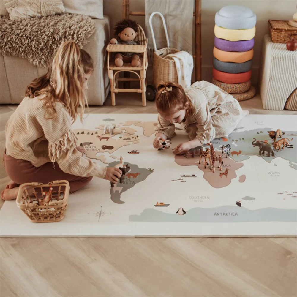 Play&Go 2 in 1 Puzzlematte 'EEVAA' doppelseitig Weltkarte - Image 2